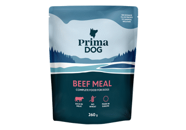 Šunų ėdalas PRIMADOG su jautiena, 260 g