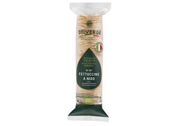 Ekologiški visų grūdo dalių makaronai DELVERDE (fetučiniai), 250 g