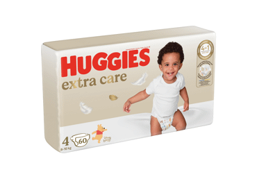 Sauskelnės HUGGIES EXTRA CARE 4, 8-16 kg, 60 vnt.