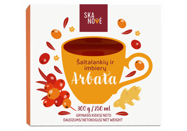 Sea buckthorn and ginger tea SKANOVĖ, 300 g