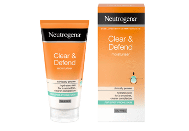 Drėkinamasis veido kremas NEUTROGENA CLEAR&DEFEND, 50 ml