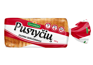 Skrudinamoji PUSRYČIŲ duona, 500 g