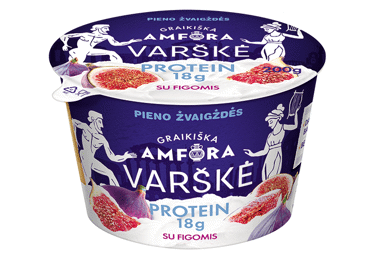 Греческий творог AMFORA PROTEIN без лактозы с инжиром, 0,8% жира, 200 г