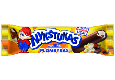 Glaistytas vanilinis plombyras NYKŠTUKAS, 58 g
