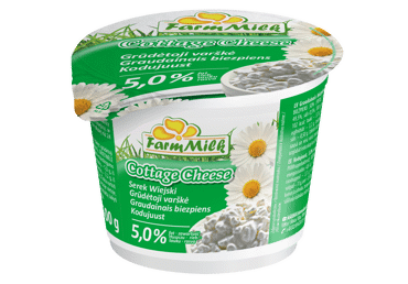 Varškė grūdeliais  Farm Milk, 500 g