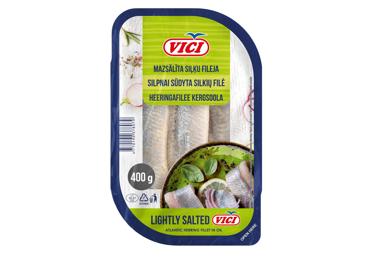 Silpnai sūdyta silkių filė VIČI aliejuje, 400 g