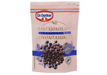 Темные шоколадные кусочки DR. OETKER для выпечки, 100 г