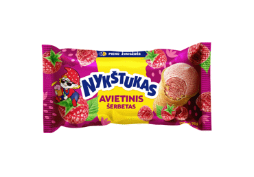 Aviečių skonio šerbetas NYKŠTUKAS, 76 g