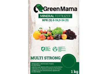 Granuliuotos universalios mineralinės trąšos GREEN MAMA MULTI STRONG, 1kg