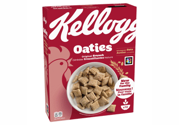 Dribsniai KELLOGG'S OATIES ORIGINAL CRUNCH, 360 g