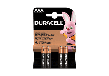 Elementai DURACELL AAA, LR03, 4 vnt., 4 vnt.