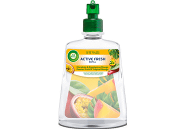Automobilio oro gaiviklio papildymas Air Wick Active Fresh Mango, 228 ml