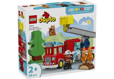 LEGO konstruktorius Ugniagesių sunkvežimis su žarna ir ugniagesiu 10473