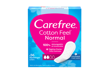 Higieniniai įklotai CAREFREE COTTON FRESH, 56 vnt.