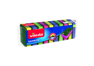 Indų kempinės VILEDA RAINBOW, 10 vnt.