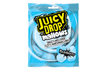 Marshmallows BAZOOKA JUICY DROP, raspberry flavor, 100 g