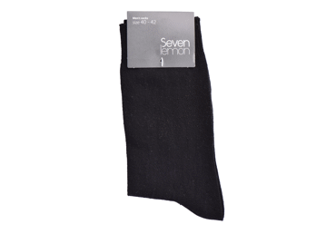 Vyriškos kojinės SEVEN LEMON, dydis 46-48, juodos, 1 pora, 1 vnt.
