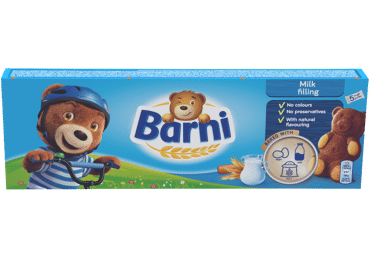 Pyragėliai BARNI su pieniniu įdaru, 150 g