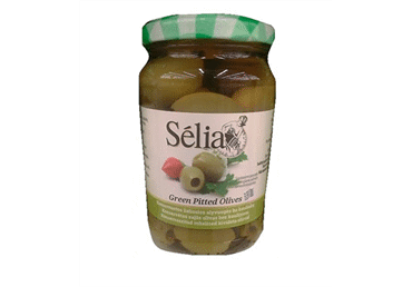 Žaliosios alyvuogės SELIA be kauliukų, 370 g