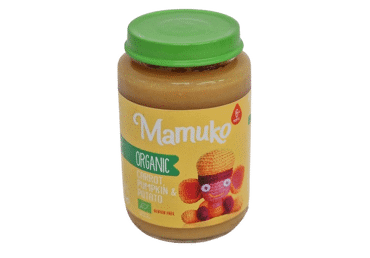 Ekologiška morkų, moliūgų ir bulvių košė MAMUKO nuo 6 mėn., 190 g
