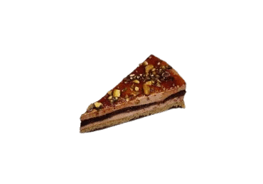 Piece of Chocolate Cake with Pistachios, Kadaifi Dough, 165 g