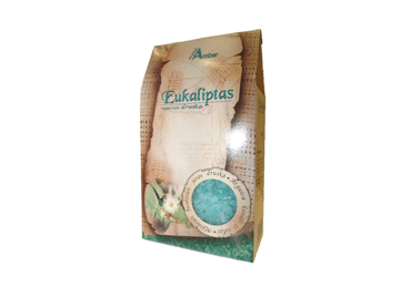 Vonios druska AQUA AMBER su eukaliptais, 500 g