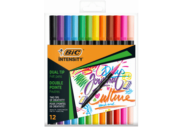 Flomasteriai BIC INTENSITY DUAL TIP su dvigubu antgaliu, 1 vnt.