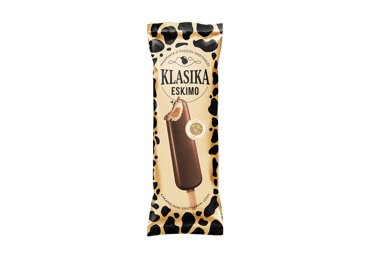 Creamy ice cream KLASIKA ESKIMO with caramel filling, 60 g