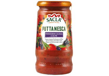 Pomidorų ir alyvuogių padažas SACLA PUTTANESCA, 350 g