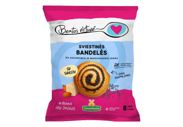 Šald. sviest. bandelės su aguonų, marcip. įd. BEATOS VIRTUVĖ, 320 g
