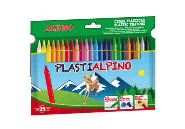 Vaškinės kreidelės ALPINO, 24 spalvos, 1 vnt.