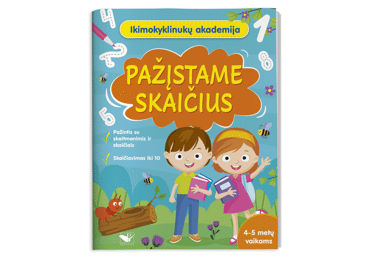 Knyga PAŽĮSTAME SKAIČIUS 4-5M.VAIKAMS
