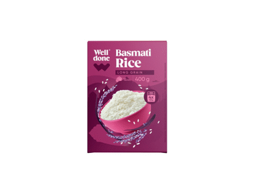 BASMATI ryžiai WELL DONE, 400 g