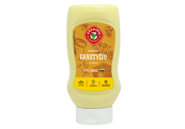 GARSTYČIŲ padažas su medumi, 48 % rieb., 480 g