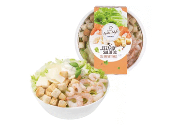 Cezario salotos su krevetėmis, 180 g