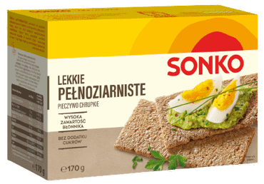 Цельнозерновой хрустящий хлеб SONKO, 170 г