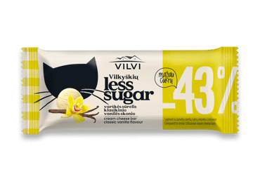 Глазированный творожный сырок VILVI, вкус ванили Less Sugar 30% жирности, 40 г