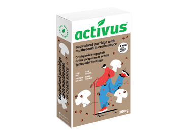 Grikių košė ACTIVUS (su grybais ir grietinėle), 300 g