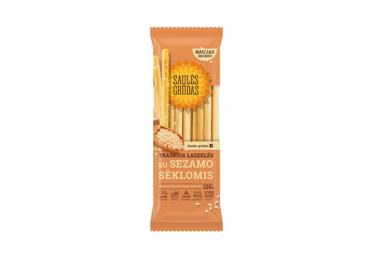 Traškios lazdelės SAULĖS GRŪDAS su sezamais, 125 g