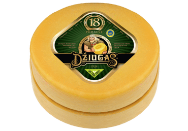 Hard cheese DŽIUGAS PIQUANT, aged 18 months, 40% fat in dry matter, 1 kg
