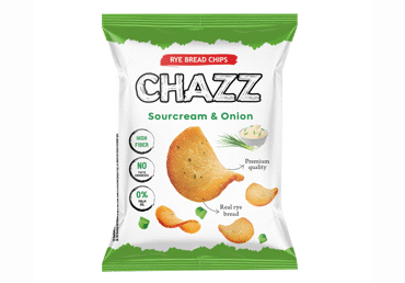 Bread chips CHAZZ, sour cream and onion flavor, 100 g