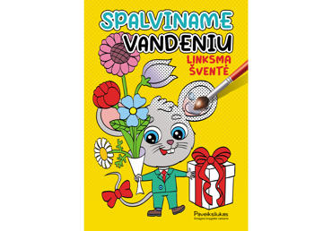 Knyga SPALVINAME VANDEN. LINKSMA ŠVENTĖ