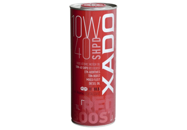 XADO Atomic Oil variklinė alyva 10W-40 SHPD RED BOOST (skardinė 1L)