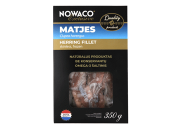 Šaldyta silkių MATJES filė NOWACO EXCLUSIVE, be odos, 350 g