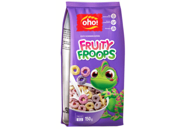 Sausi pusryčiai OHO FRUITY FROOPS, 150 g