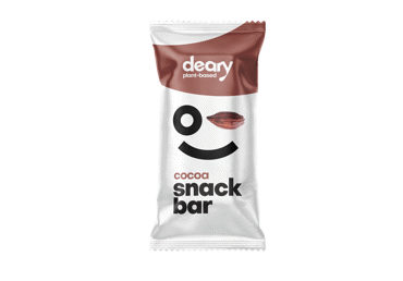 Glaistytas augalinis batonėlis DEARY, šokolado skonio, 40 g