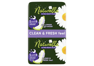 Гигиенические прокладки NATURELLA Ultra Night Plus, S5, 12 шт.