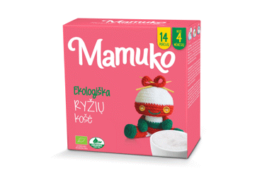 Ekologiškos ryžių kruopytės MAMUKO (nuo 4 mėn.), 240 g