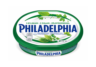 Пастообразный сыр PHILADELPHIA с травами, 20% жира, 125 г