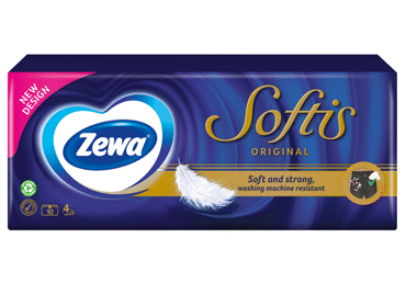 Vienkartinės nosinaitės ZEWA SOFTIS, 10 x 9 vnt., 10 vnt.
